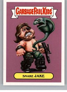 2018 topps garbage pail kids oh the horror-ible 80s sci-fi stickers a #7a snake jake peelable collectible trading sticker card