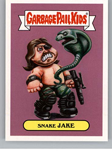 2018 Topps Garbage Pail Kids Oh The Horror-ible 80s Sci-Fi Stickers A #7A SNAKE JAKE Peelable Collectible Trading Sticker Card