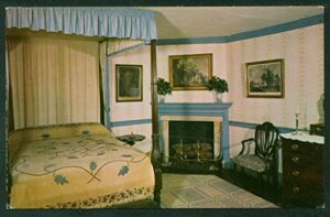 blue bedroom mount vernon washington vintage postcard