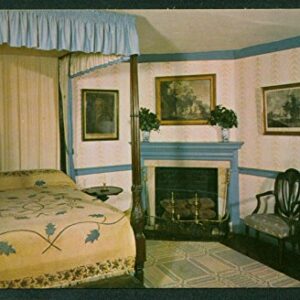 Blue Bedroom Mount Vernon Washington Vintage Postcard