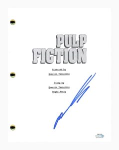 john travolta signed autographed pulp fiction movie script screenplay acoa coa