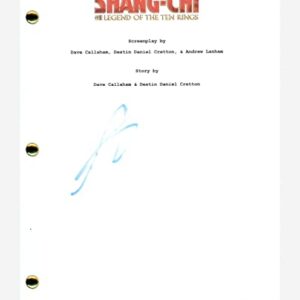 Andy Le Signed Shang-Chi and the Legend of the Ten Rings Movie Script ACOA COA