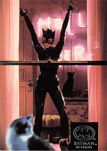 michelle pfeiffer trading card batman 1992 topps stadium club #13 catwoman