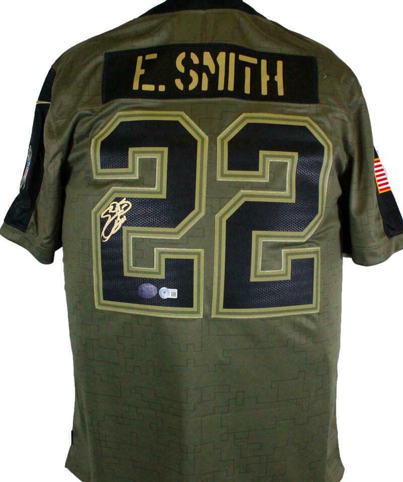 Emmitt Smith Cowboys Signed Nike Salute To Service Limited Player Jsy-BAW Holo - Autographed NFL Jerseys