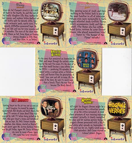 TV's Coolest Classics 1998 Inkworks Complete Base Card Set of 90 TV