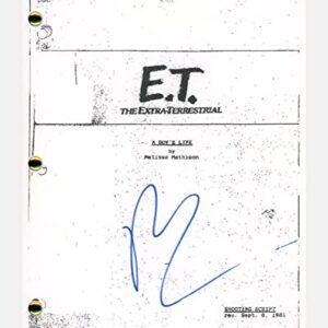 Drew Barrymore Signed Autograph E.T. the Extra-Terrestrial Movie Script ACOA COA
