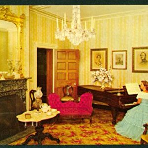 Drawing Room Wheatland Lancaster Pennsylvania Chickering Piano Buchanan Postcard