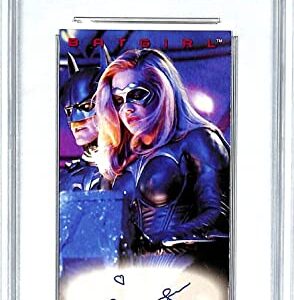 ALICIA SILVERSTONE"Batgirl" Signed 1997 Skybox Batman & Robin Card PSA/DNA Slab