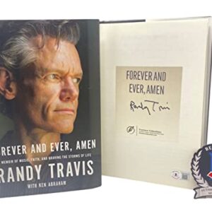 Randy Travis Signed Forever And Ever, Amen HC 1st Edition Book Beckett COA