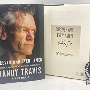 Randy Travis Signed Forever And Ever, Amen HC 1st Edition Book Beckett COA