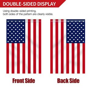 Anley Double Sided Premium Garden Flag, US Garden Flag - USA American United States July 4th Independence Day Patriotic Decorative Yard Flags - Weather Resistant & Double Stitched - 18 x 12.5 Inch