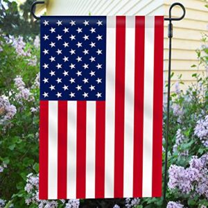 Anley Double Sided Premium Garden Flag, US Garden Flag - USA American United States July 4th Independence Day Patriotic Decorative Yard Flags - Weather Resistant & Double Stitched - 18 x 12.5 Inch