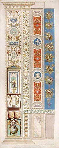 Decorative pilaster with fruit, flowers, and tendrils