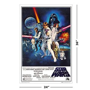 Star Wars: Episode IV - A New Hope - Movie Poster/Print (Regular Style C) (Size: 24 inches x 36 inches) (Poster & Poster Strip Set)