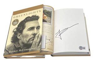 matthew mcconaughey signed autographed greenlights 1st edition book beckett coa