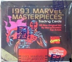1993 marvel masterpieces non sport trading cards box