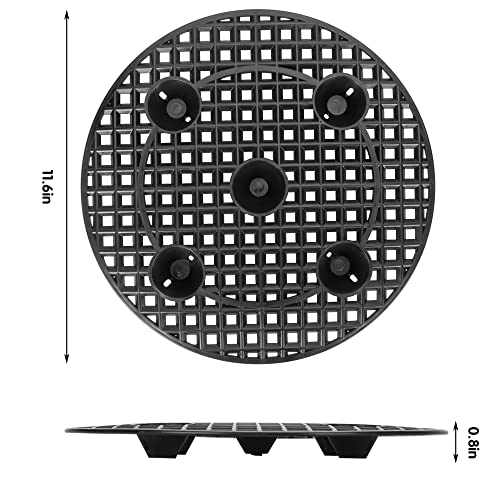 6 Pcs Big Potted Plant Stands - 12 Inch Patio & Deck Floor Protector,Plant Level Pot Elevator for Indoor Outdoor Garden Flower