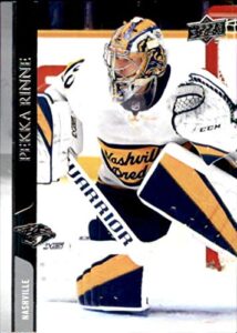2020-21 upper deck #359 pekka rinne nashville predators hockey card