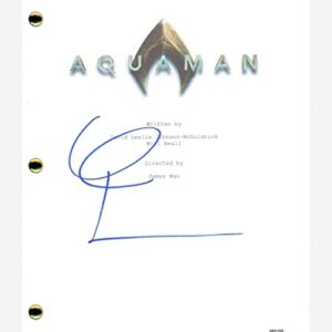 Willem Dafoe Signed Autographed Aquaman Movie Script ACOA COA