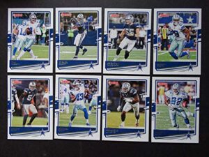 2020 donruss veteran football dallas cowboys team set of 8 cards: dak prescott(#78), ezekiel elliott(#79), leighton vander esch(#80), amari cooper(#81), jaylon smith(#82), michael gallup(#84), demarcus lawrence(#85), emmitt smith(#86)