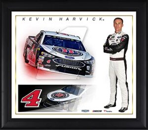 kevin harvick framed 15″ x 17″ 2018 jimmy john’s driver collage – nascar driver plaques and collages