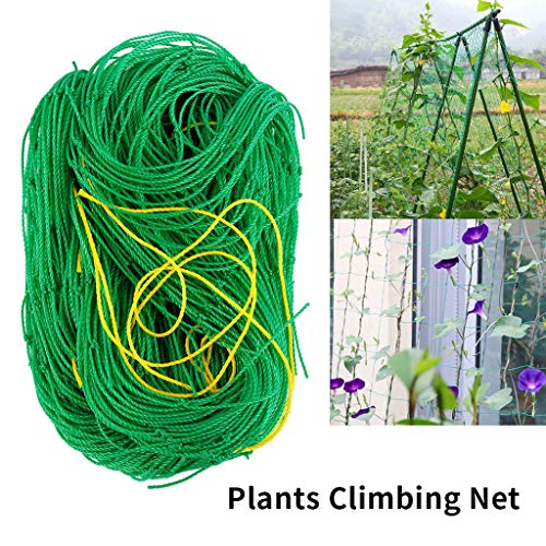 ZERIRA 2 Pack Plant Trellis Netting Plant Support Climbing Net Nylon Trellis Netting Garden Netting for Plants Cucumbers, Flowers Vine, Vegetables (5.9Ft x 8.86Ft)