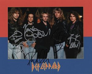 def leppard band reprint signed 8×10″ promo photo #2 rp