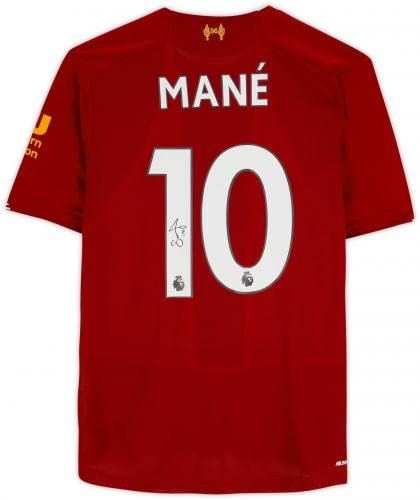 Sadio Mane Liverpool FC Autographed 2019-2020 Home Jersey - Autographed Soccer Jerseys