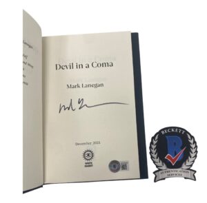 mark lanegan signed devil in a coma hc 1st ed book screaming trees beckett coa