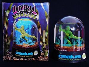 vintage 1991 creature from the black lagoon * monster snow globe * waterball * mint unused!!