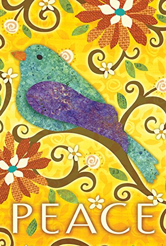 Toland Home Garden 1110071 Bird Of Peace Bird Flag 12x18 Inch Double Sided Bird Garden Flag for Outdoor House Flag Yard Decoration