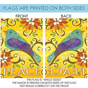 Toland Home Garden 1110071 Bird Of Peace Bird Flag 12x18 Inch Double Sided Bird Garden Flag for Outdoor House Flag Yard Decoration