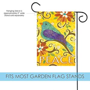 Toland Home Garden 1110071 Bird Of Peace Bird Flag 12x18 Inch Double Sided Bird Garden Flag for Outdoor House Flag Yard Decoration