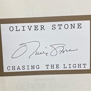 Oliver Stone Signed Autographed Chasing The Light Hardcover Book Platoon COA