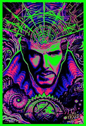 MARVEL'S DOCTOR STRANGE Set of 2 - Original Promo Movie Posters 9.5"x13" IMAX AMC Benedict Cumberbatch Blacklight