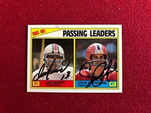 1984, dan marino/steve bartkowski, autographed” (jsa) topps card (rookie) – football slabbed autographed rookie cards