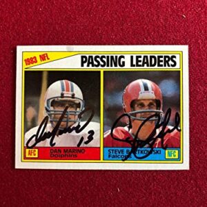 1984, Dan Marino/Steve Bartkowski, Autographed" (JSA) Topps Card (Rookie) - Football Slabbed Autographed Rookie Cards