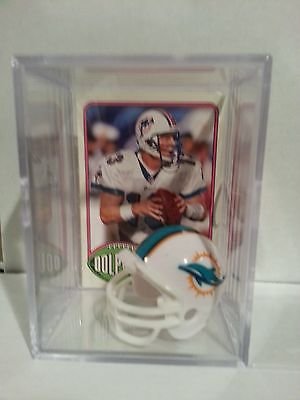 Dan Marino Miami Dolphins Mini Helmet Card Display Case Collectible MVP HOF Auto Shadowbox Autograph