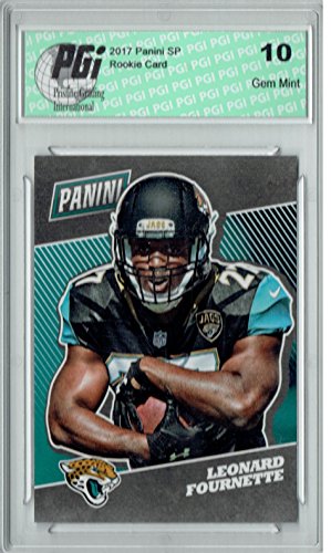 Leonard Fournette 2017 Panini National #4 SP Rookie Card PGI 10