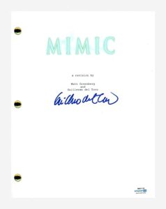 guillermo del toro signed autographed mimic movie script screenplay acoa coa