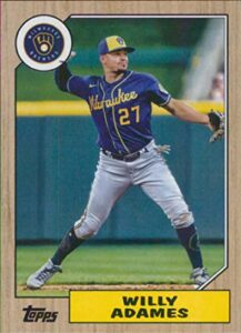 2022 topps archives #281 willy adames 1987 topps nm-mt milwaukee brewers baseball