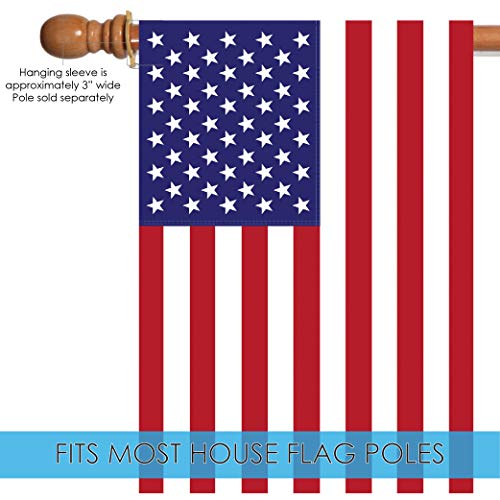 Toland Home Garden 101266 USA American Flag 28x40 Inch Double Sided American Garden Flag for Outdoor House Patriotic Flag Yard Decoration