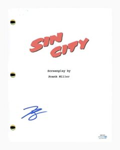 nick stahl signed autographed sin city movie script screenplay acoa coa