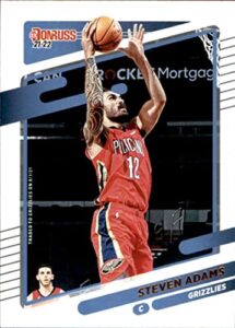 2021-22 donruss #193 steven adams memphis grizzlies official nba basketball trading card in raw (nm or better) condition