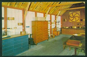 the shaker museum old chatham new york ny entrance hall vintage postcard