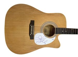 kelly clarkson signed autographed acoustic guitar american idol singer acoa coa