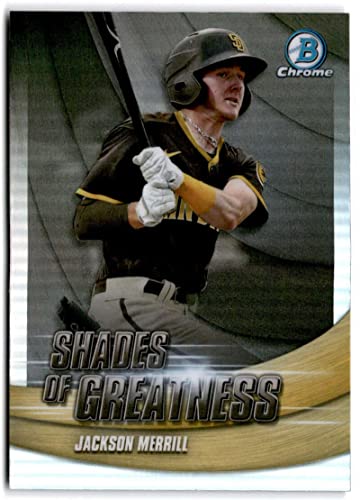 2022 Bowman Chrome Shades of Greatness Holo Card #SG-14 Jackson Merrill Padres