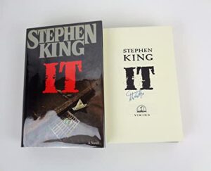 stephen king signed autograph it 1st edition/1st print hardcover book