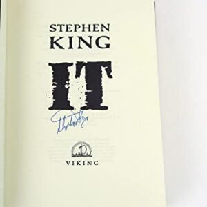 Stephen King Signed Autograph It 1st Edition/1st Print Hardcover Book