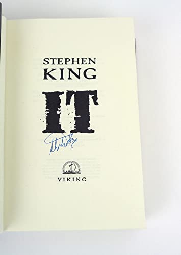 Stephen King Signed Autograph It 1st Edition/1st Print Hardcover Book